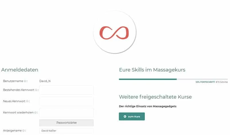 magoody Mitgliederbereich Kursansicht